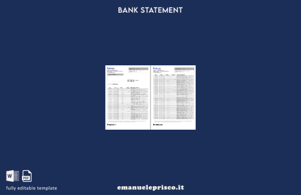 modello di pagine di parole della carta Postepay Evolution Italia (Poste Italian